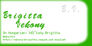 brigitta vekony business card